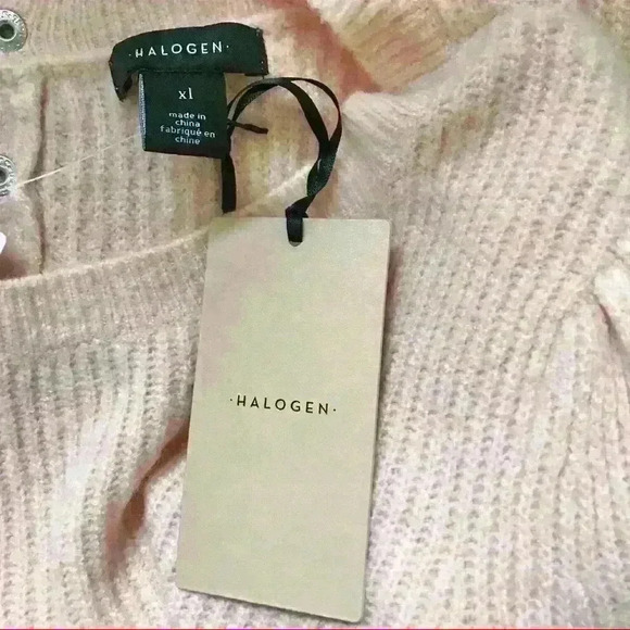 Halogen Blouson Sleeve Sweater in Pink Chintz - Picture 8 of 8